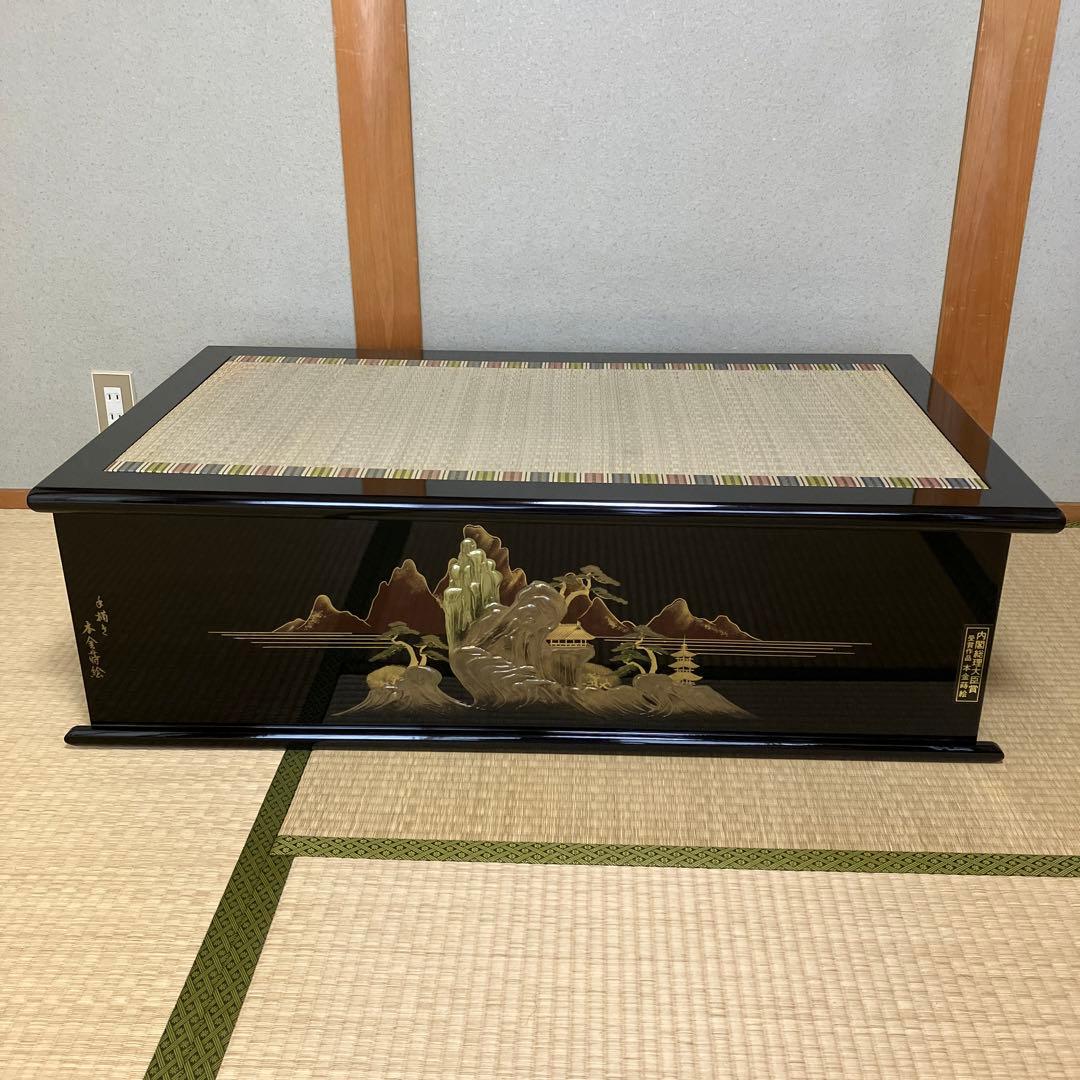 平飾り台　五月人形　畳台座　木製黒塗台　端午の節句　子供の日　鎧兜