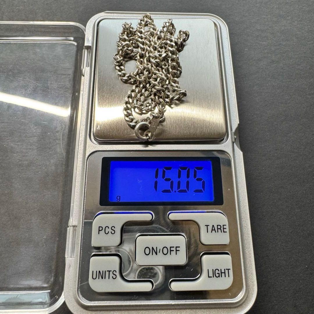 【50㎝ 15g silver925】ヴィンテージ 喜平チェーン ネックレス