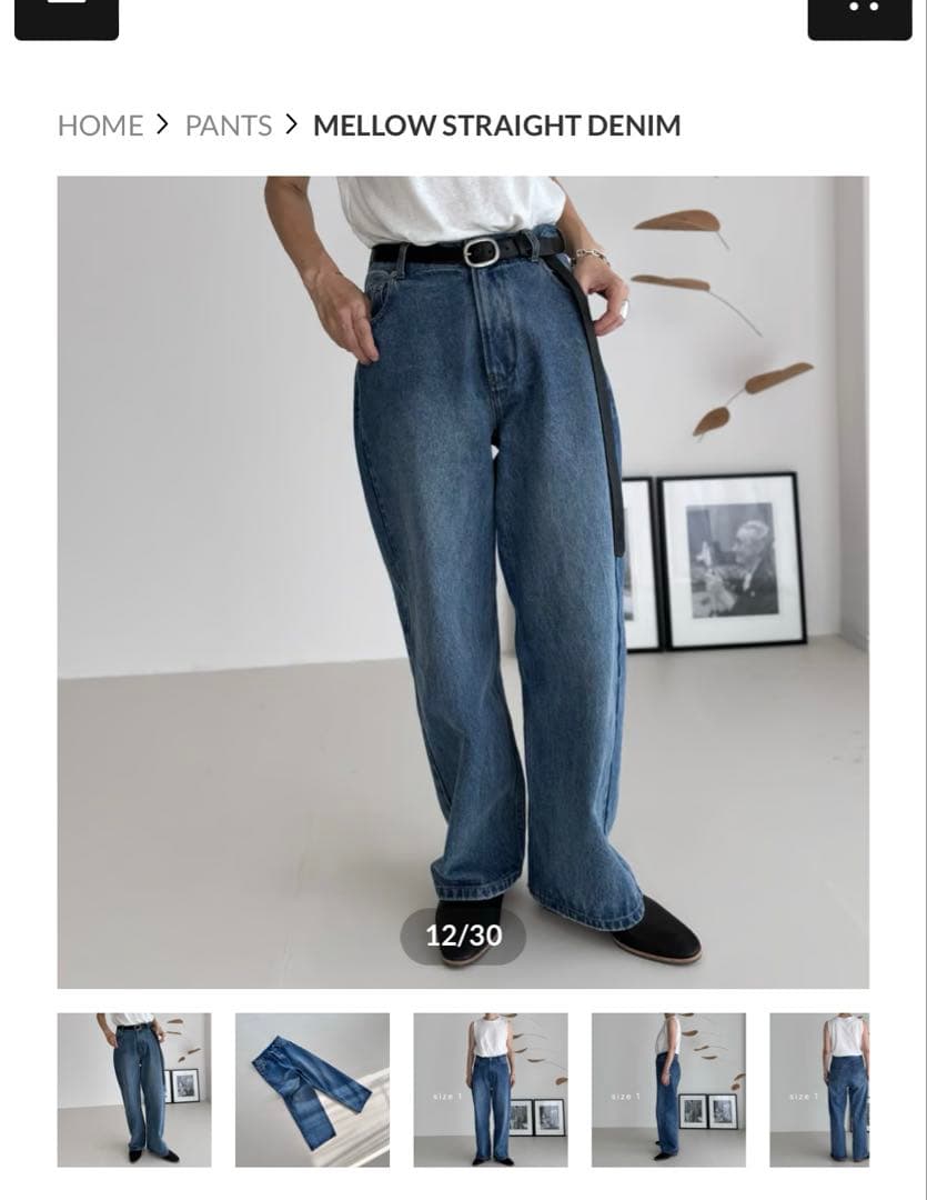 argue MELLOW STRAIGHT DENIM サイズ1