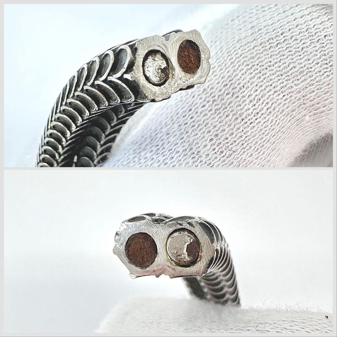 GUCCI ガーデンスネーク　シルバーバングル　Ag925 18