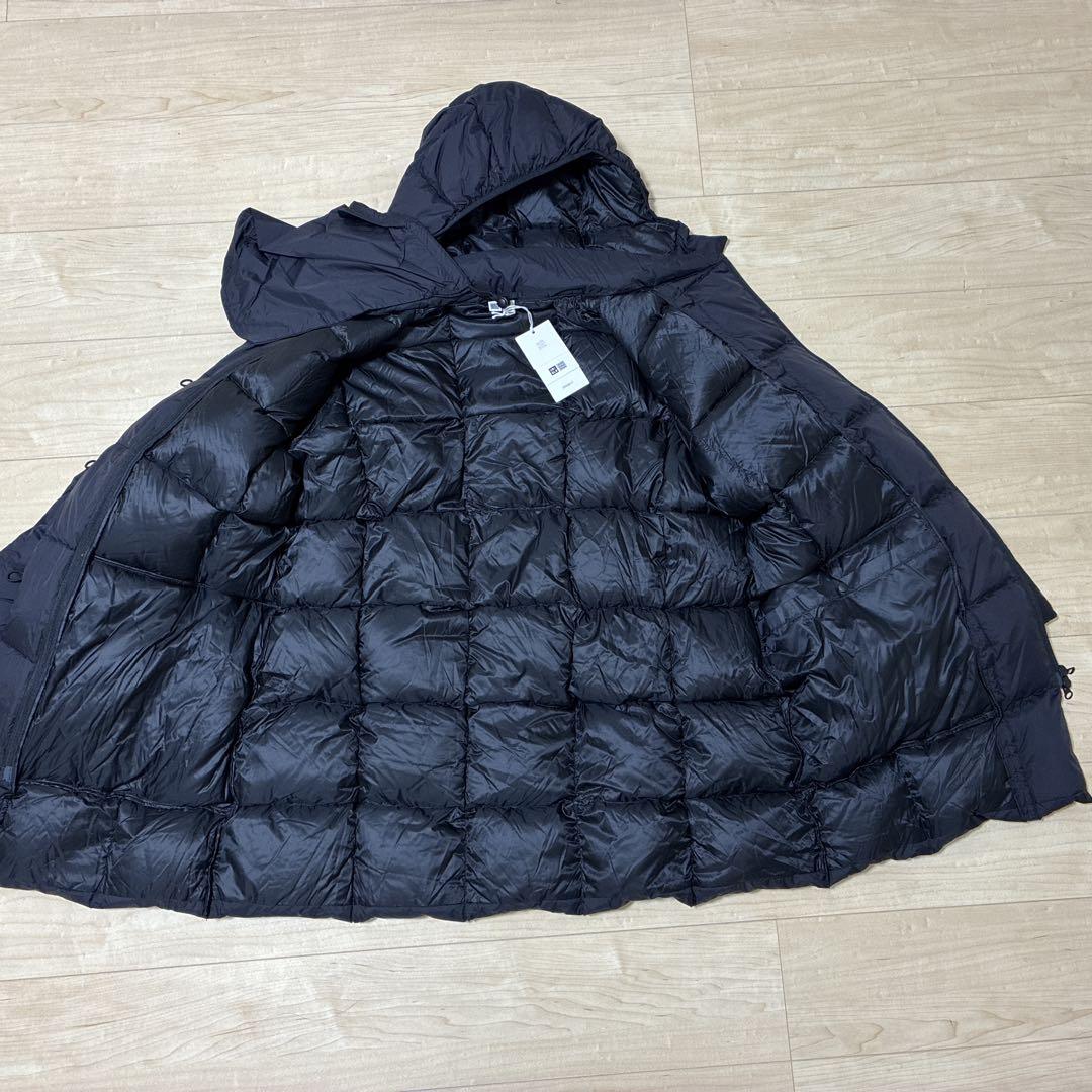 新品 ユニクロ ユー ウルトラライトダウンコート＋ XL 黒 収納袋付き