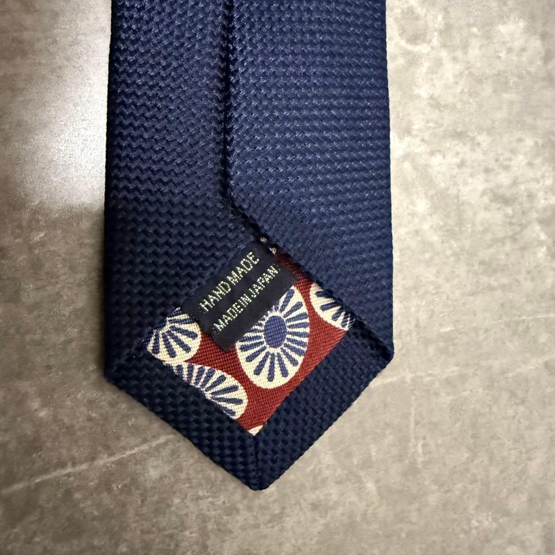 【✨極美品】FAIRFAX フェアファックス ネクタイ ネイビー ソリッド 無地