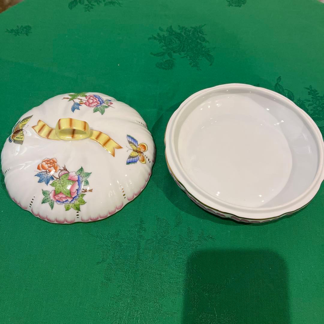 ヘレンド　ヴィクトリア　パウダーボックス　蓋物