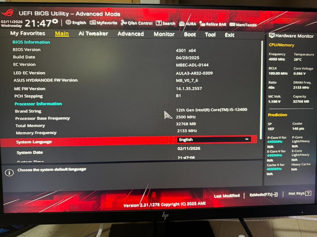 動作品 Core i5-12400 (6C/12T) 65w LGA1700