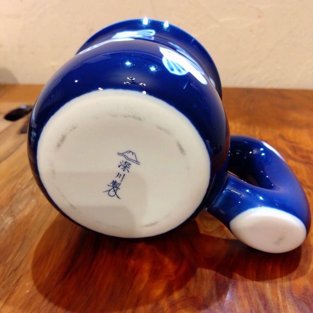 深川製磁 ふくら雀 マグカップ ①