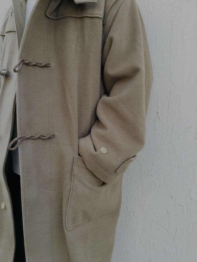 あ希有size女性向き美品 AURALEE カシミアウール混ビッグダッフル