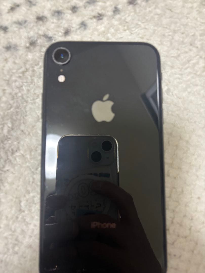 Apple iPhone XR 128GB ブラック 画面にひびあり