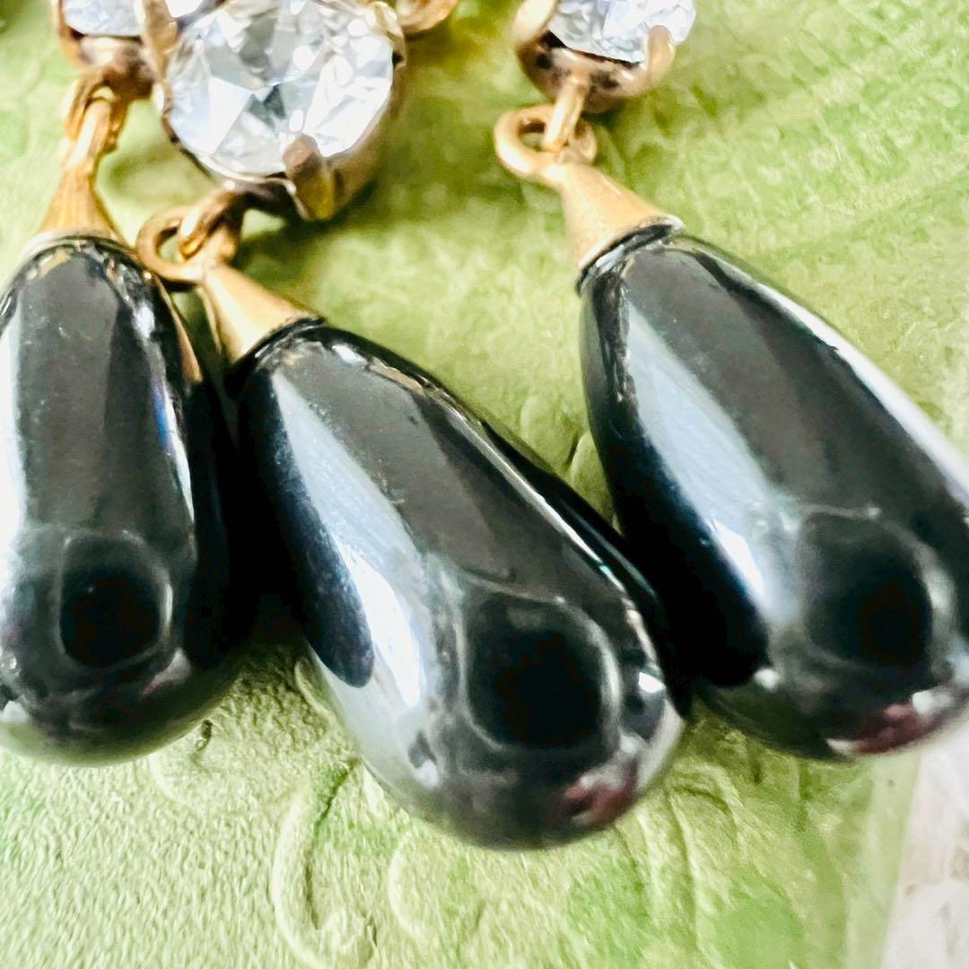 美品✨GUCCI　グッチ　ピアス　インターロッキング　フック　GGロゴ　ストーン