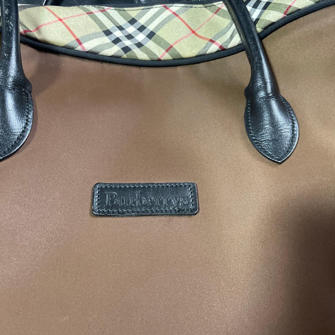 Burberry ボストンバッグ ブラウン・ベージュサイズ横約50cm縦33cm