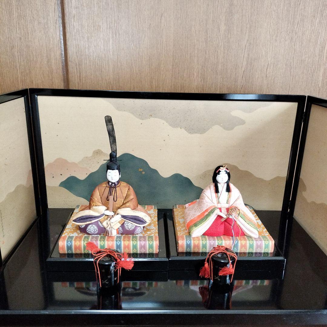 木目込み雛人形 親王飾り