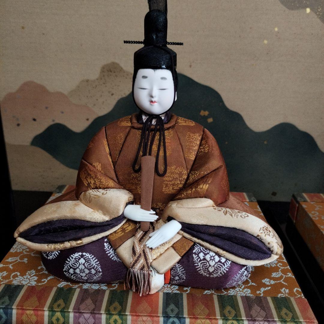 木目込み雛人形 親王飾り