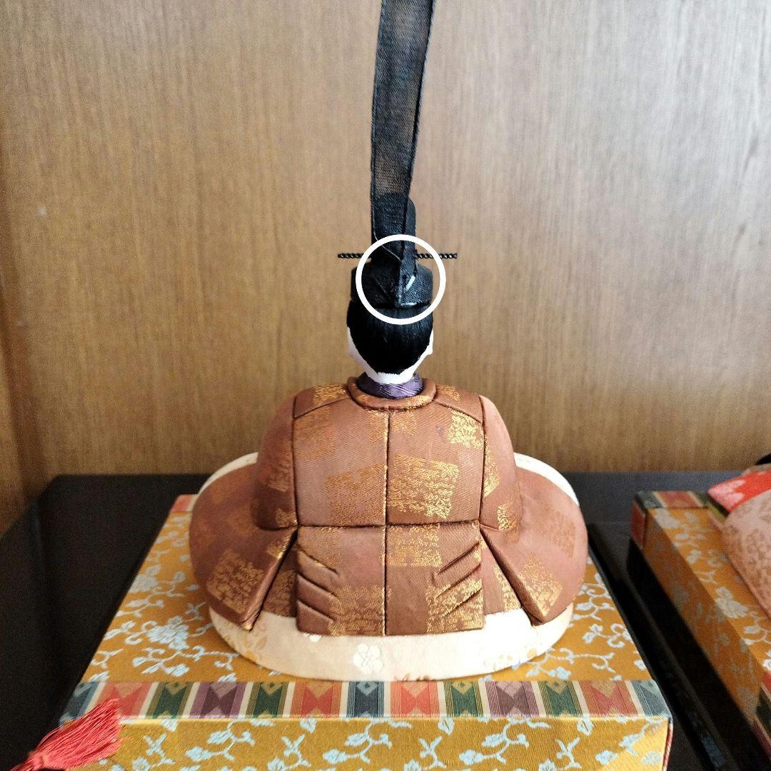 木目込み雛人形 親王飾り