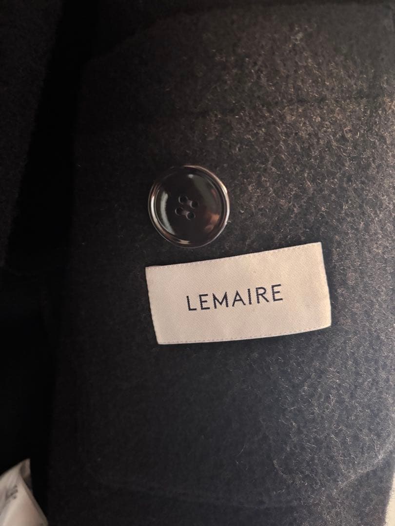 LEMAIRE ブラック ラップコート