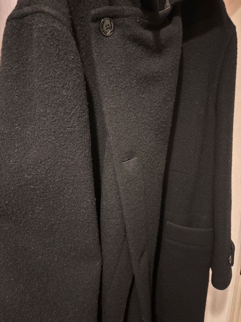 LEMAIRE ブラック ラップコート