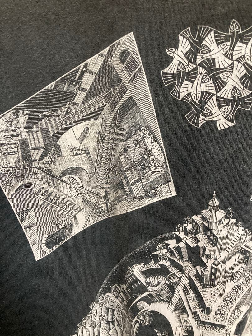 雰囲気◎1991 M.C. Escher マルチプリント Tシャツ　エッシャー