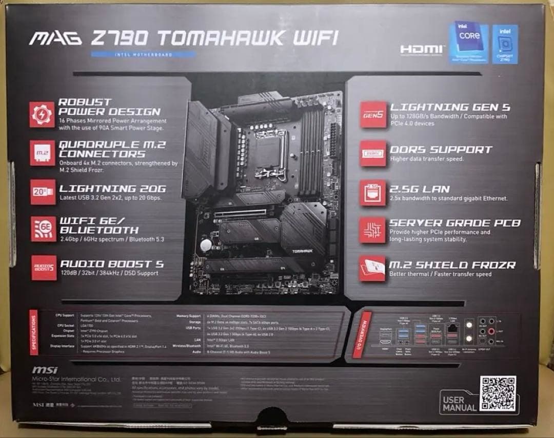 マザーボード MSI MAG Z790 TOMAHAWK WIFI