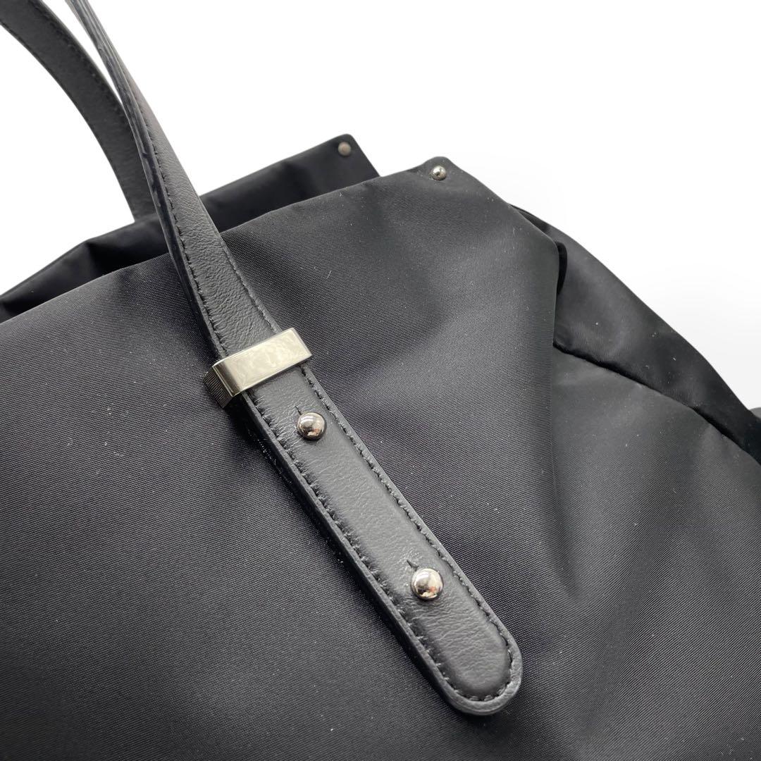 極美品　agnes b. VOYAGE　2way ボストンバッグ　ショルダー　黒