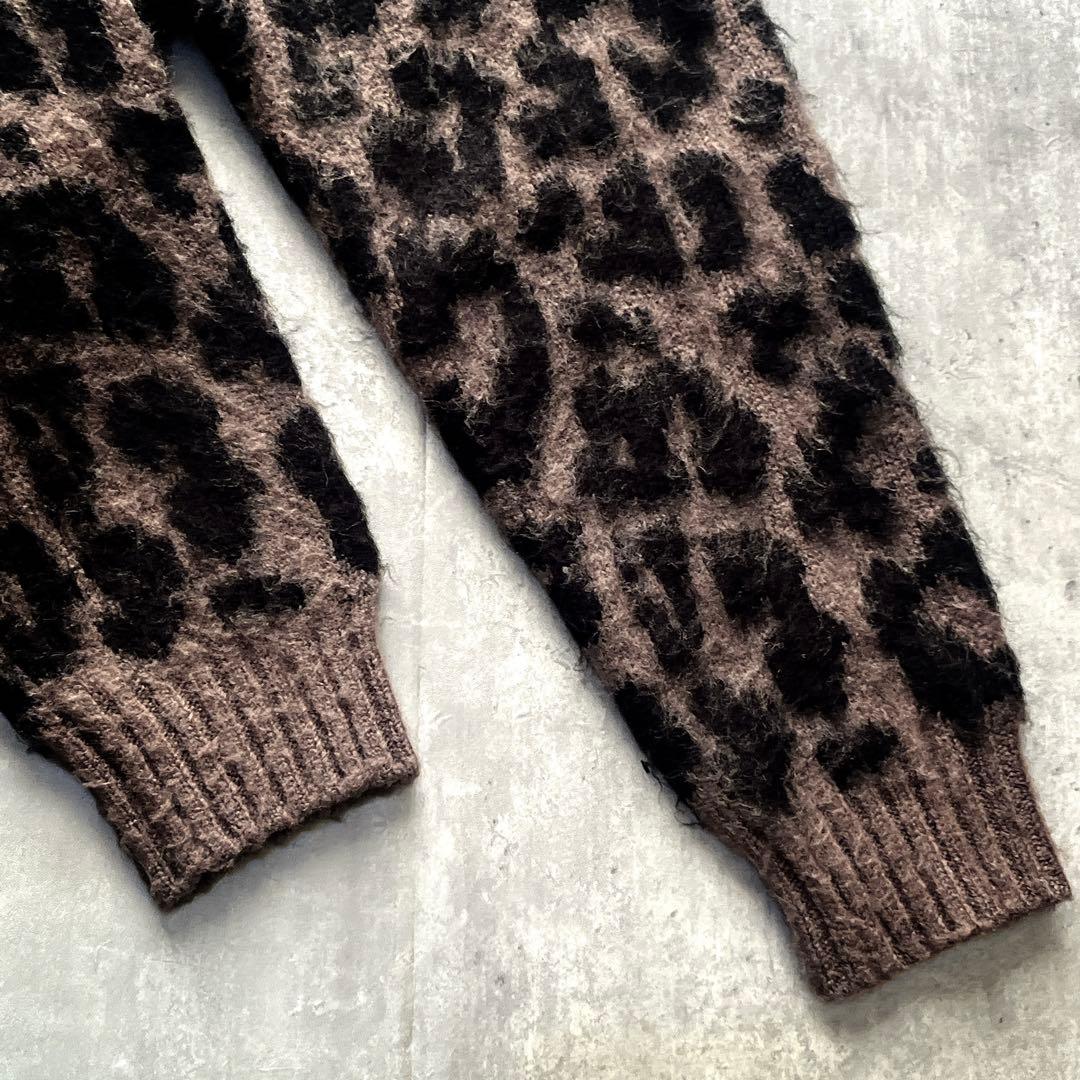 極美品　フリークスストア別注　Towncraft レオパード カーディガン　L