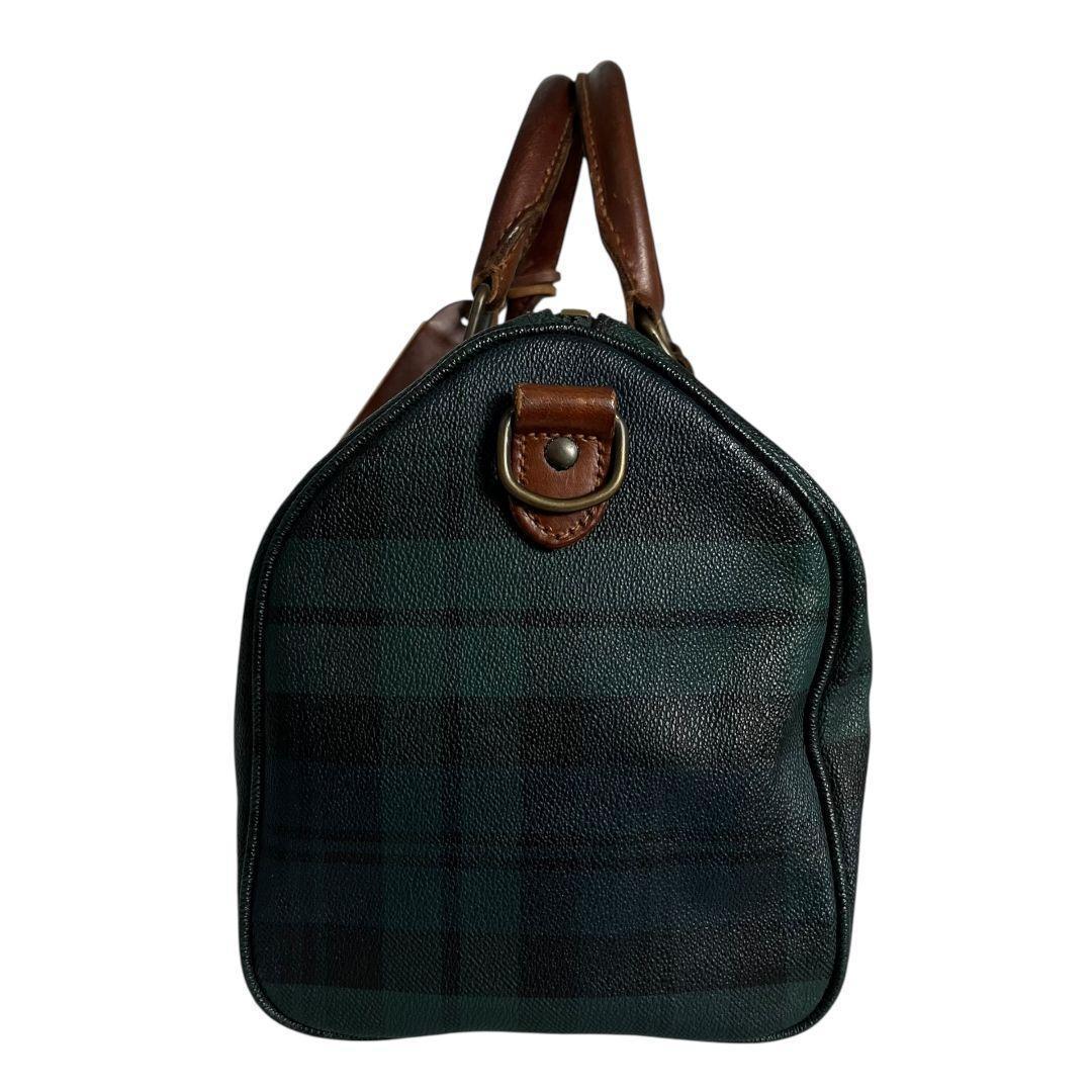 美品　POLO　ポロラルフローレン　ボストンバッグ　チェック レザー 7