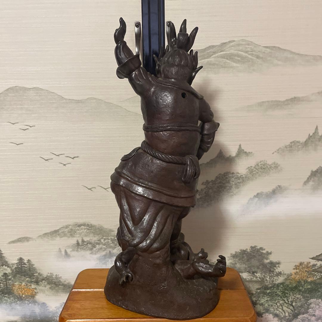 備前焼　毘沙門天