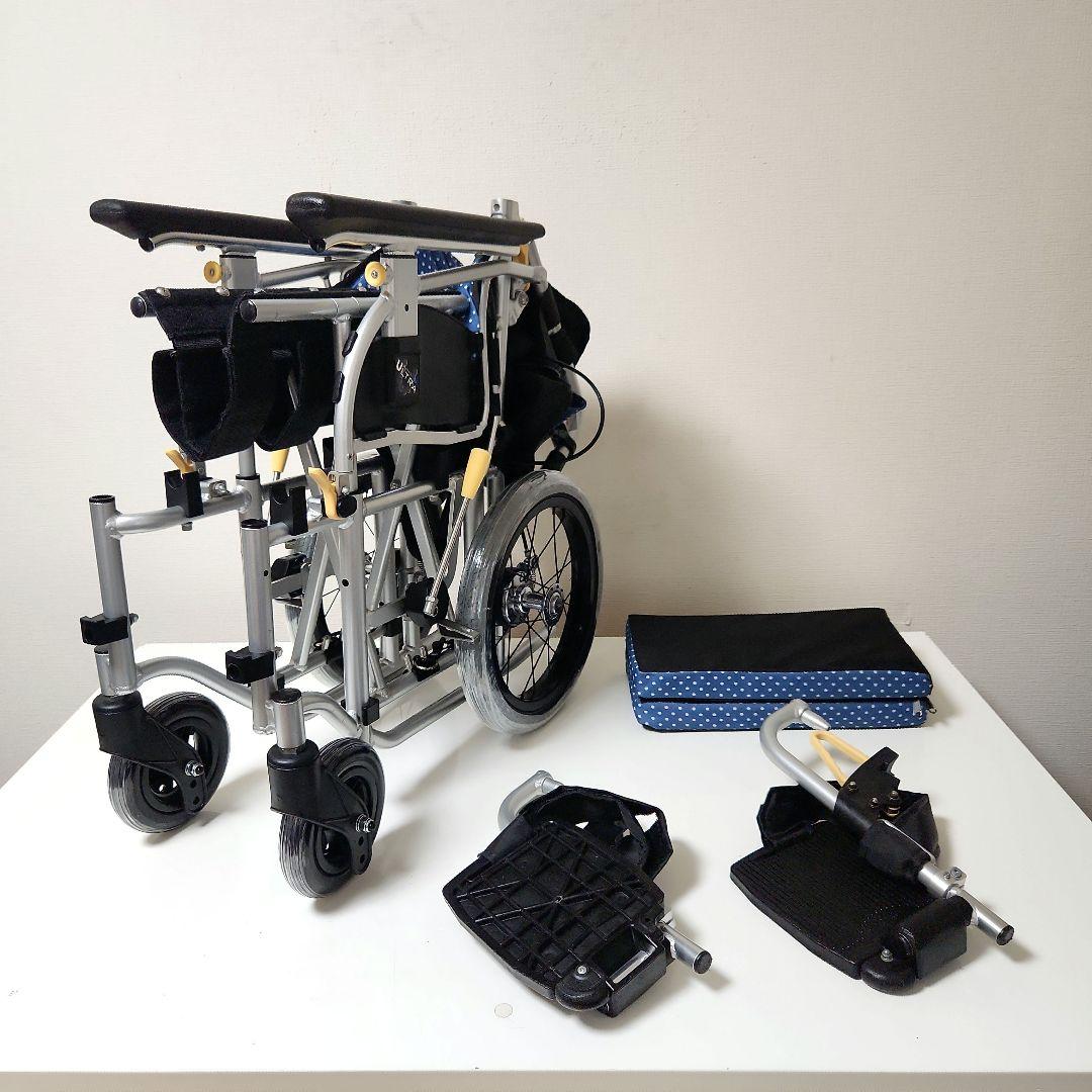 日進医療器　介助用　多機能　超軽量　ノーパンクタイヤ　車椅子　NAH-U7