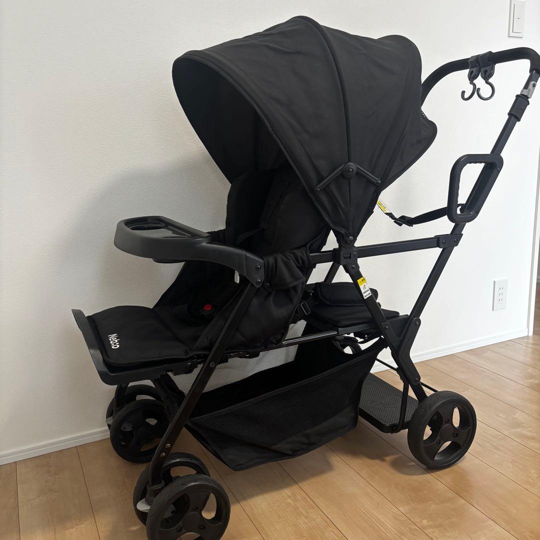 Nebio 二人乗りベビーカー　アミティエ　ブラック