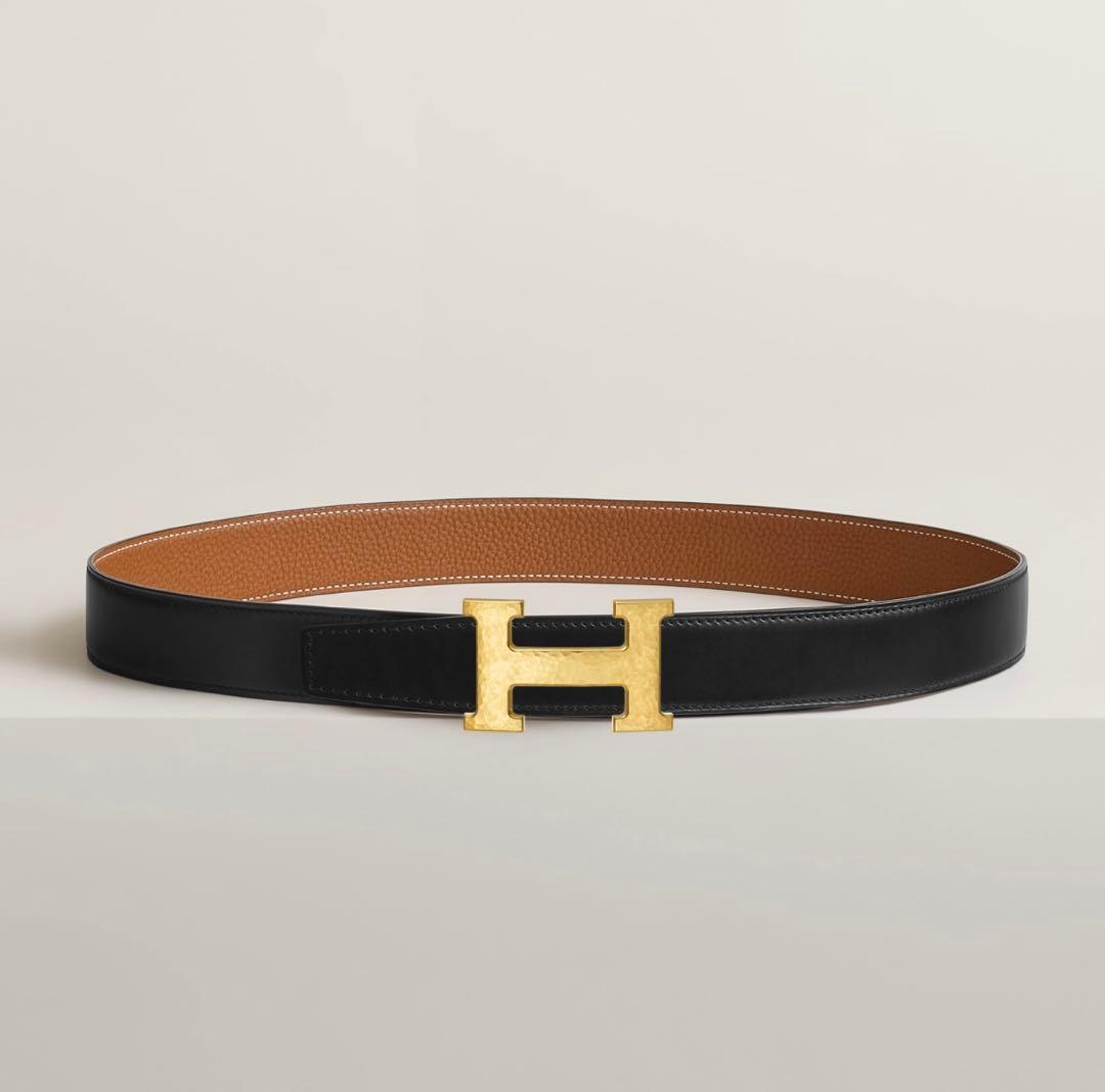 エルメス メンズ ベルトバックル 《H》 マルトレ & レザーベルト 32mm