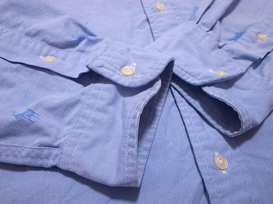 POLOポロラルフローレン総柄マルチポニーPONY 刺繍ボタンダウンシャツ XL