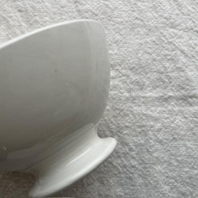 ◆サルグミンヌ小ぶりなカフェオレボウル白＃クレイユモントロージアンオクトゴナル