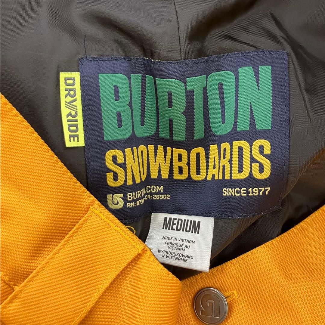 BURTON バートン ドライライド スノボパンツ メンズ M 黄色