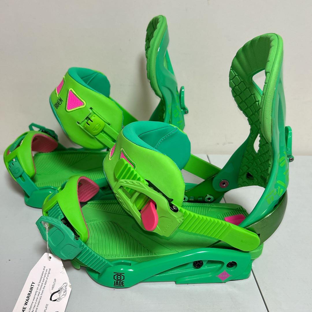 DRAKE JADE GREEN FLUO スノーボードバインディング メンズS