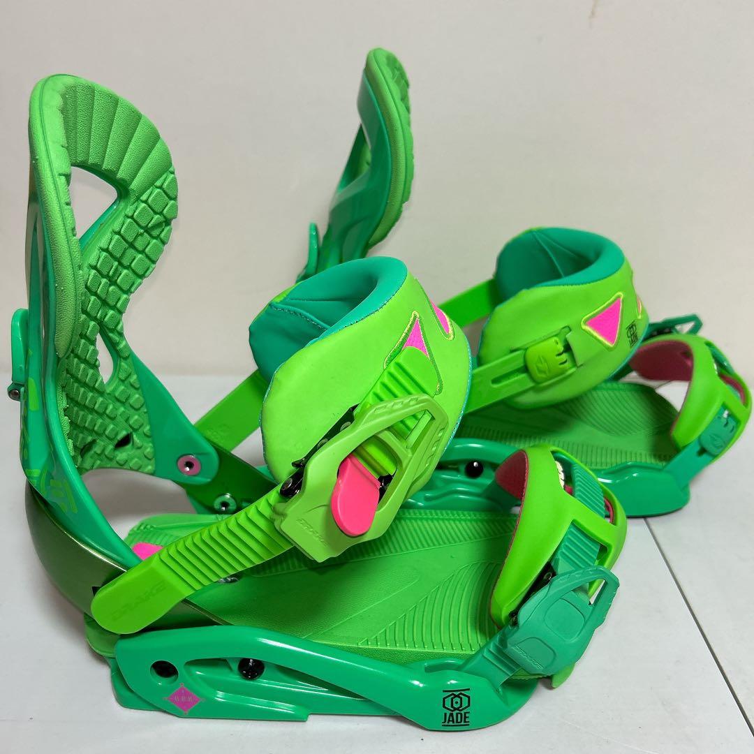 DRAKE JADE GREEN FLUO スノーボードバインディング メンズS