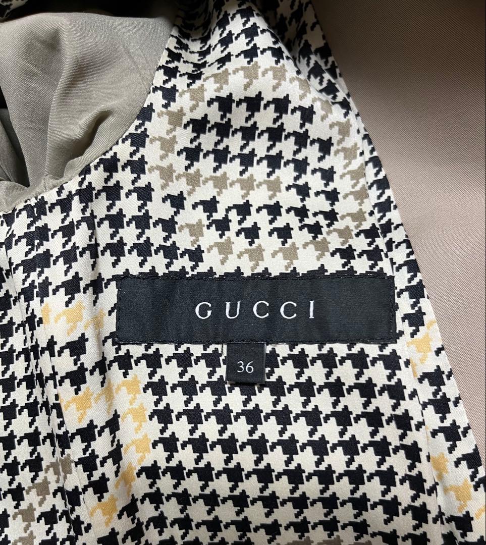 GUCCI ベージュ トレンチコート 36【値段交渉受け付けます】