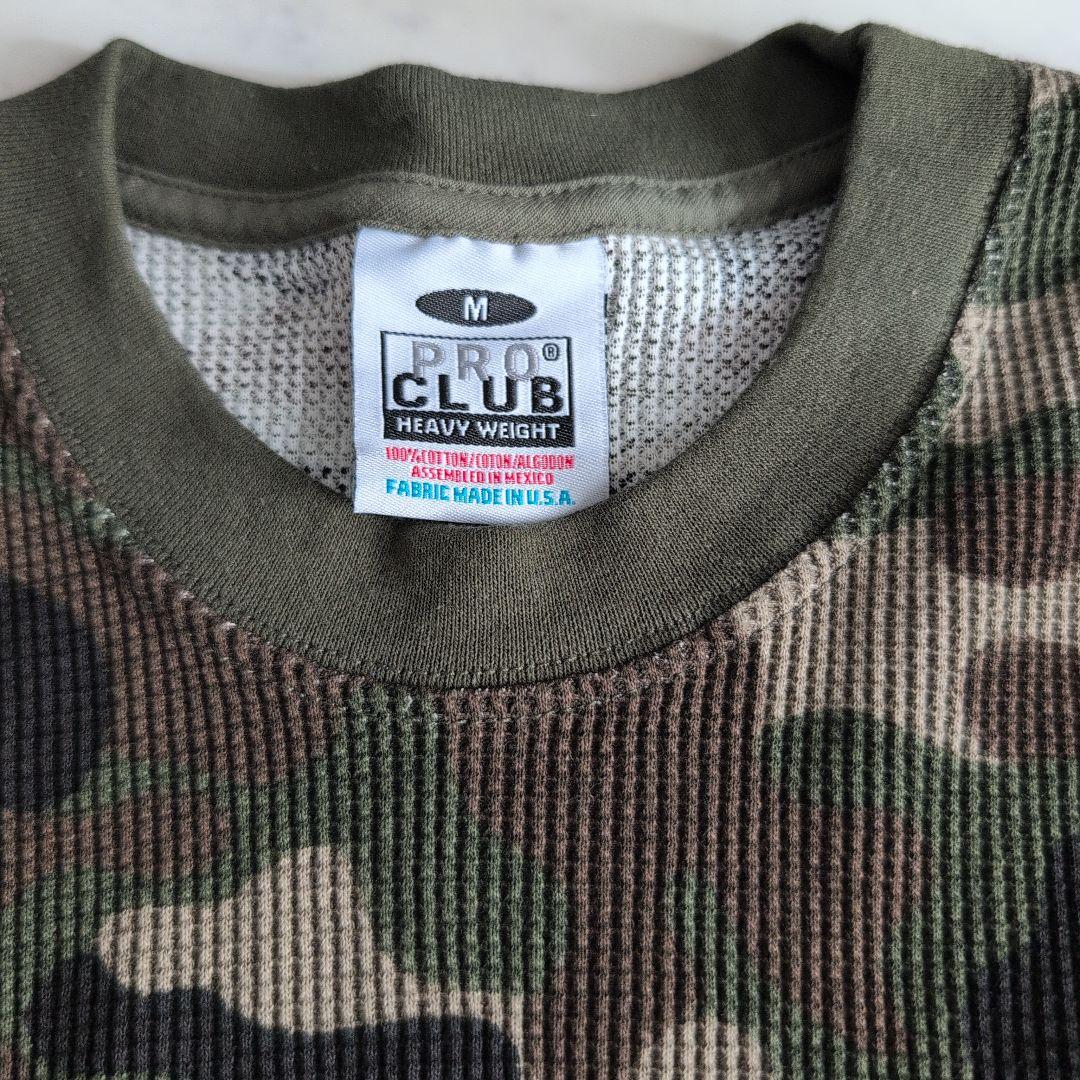 新品 PROCLUB プロクラブ 迷彩 サーマルカットソー M
