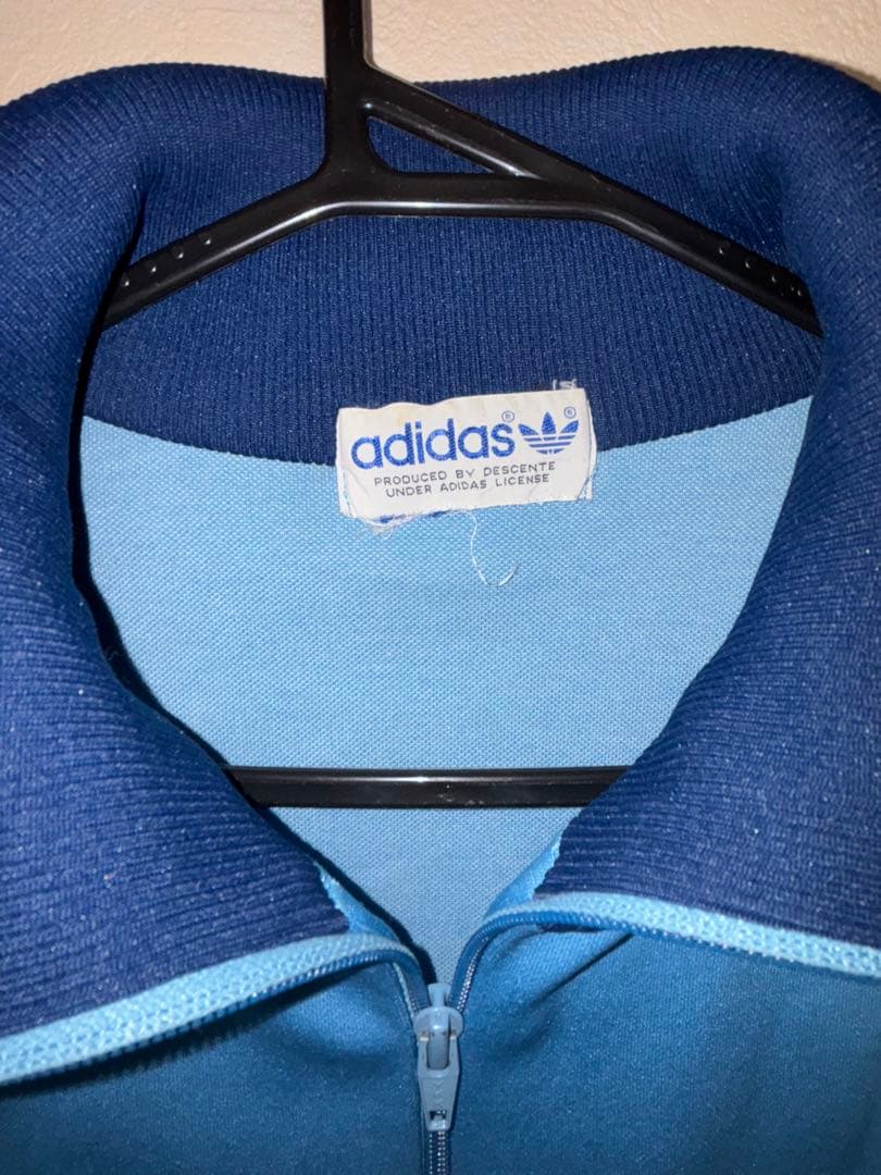 Adidas jacket アディダス　80s〜90s 水色