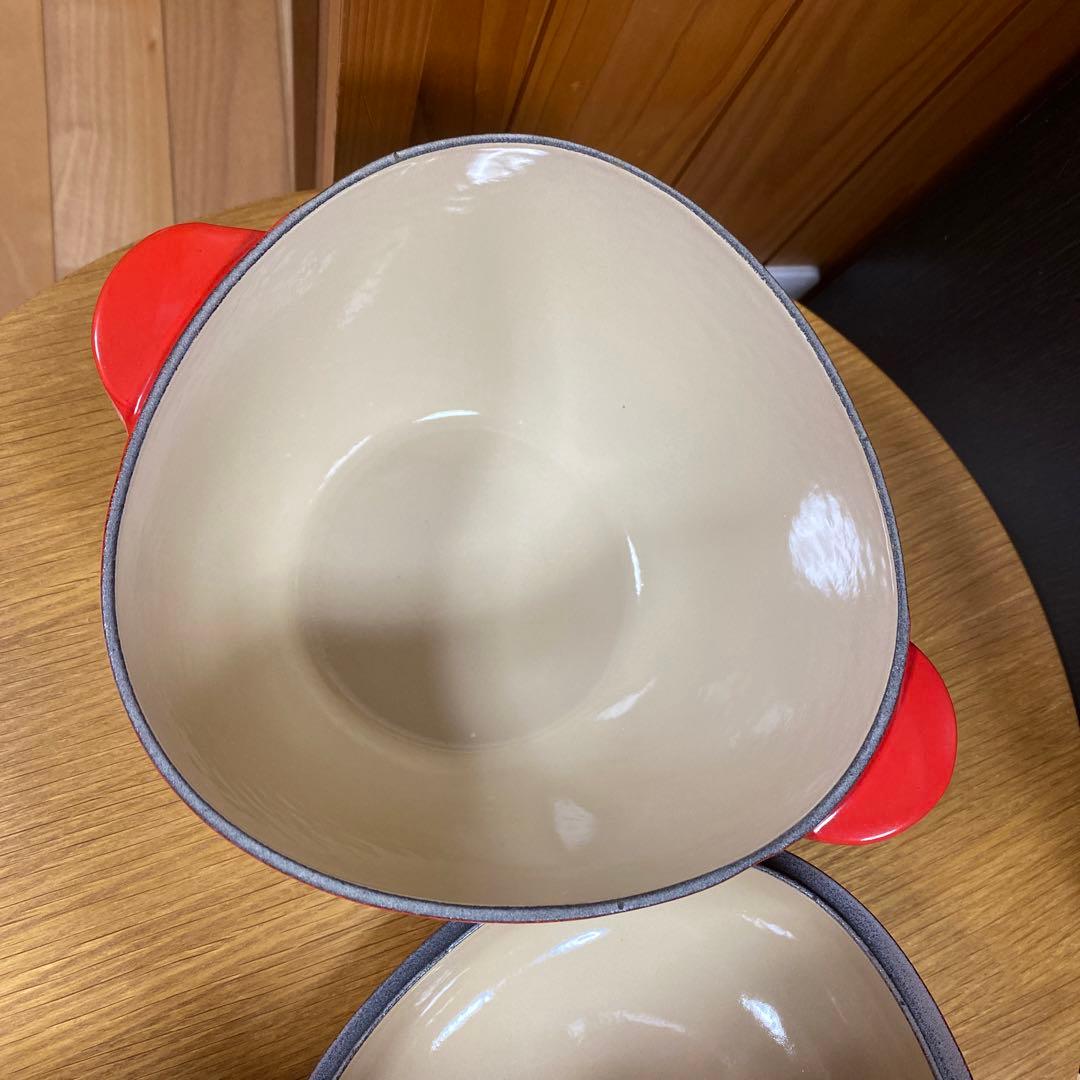 LE CREUSET リンゴ型鍋 赤　ルクルーゼ　鍋