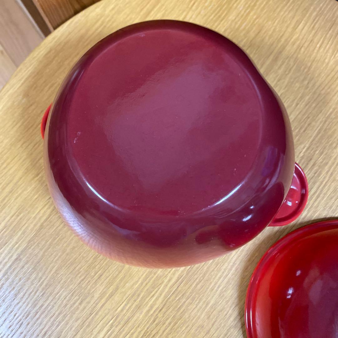 LE CREUSET リンゴ型鍋 赤　ルクルーゼ　鍋