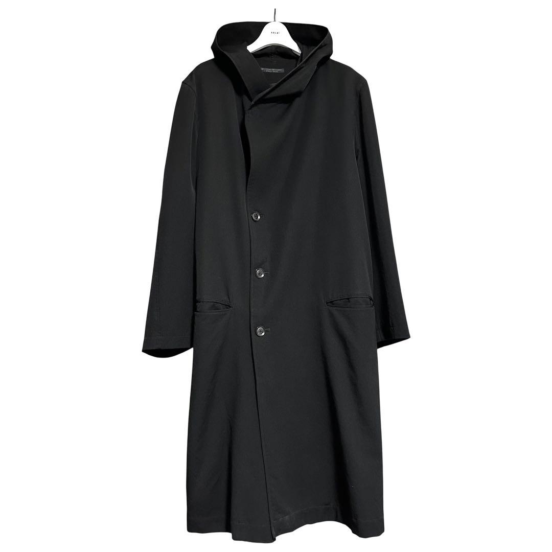 レギュレーション ヨウジヤマモト メン 19AW フーデッド ベルト付き コート