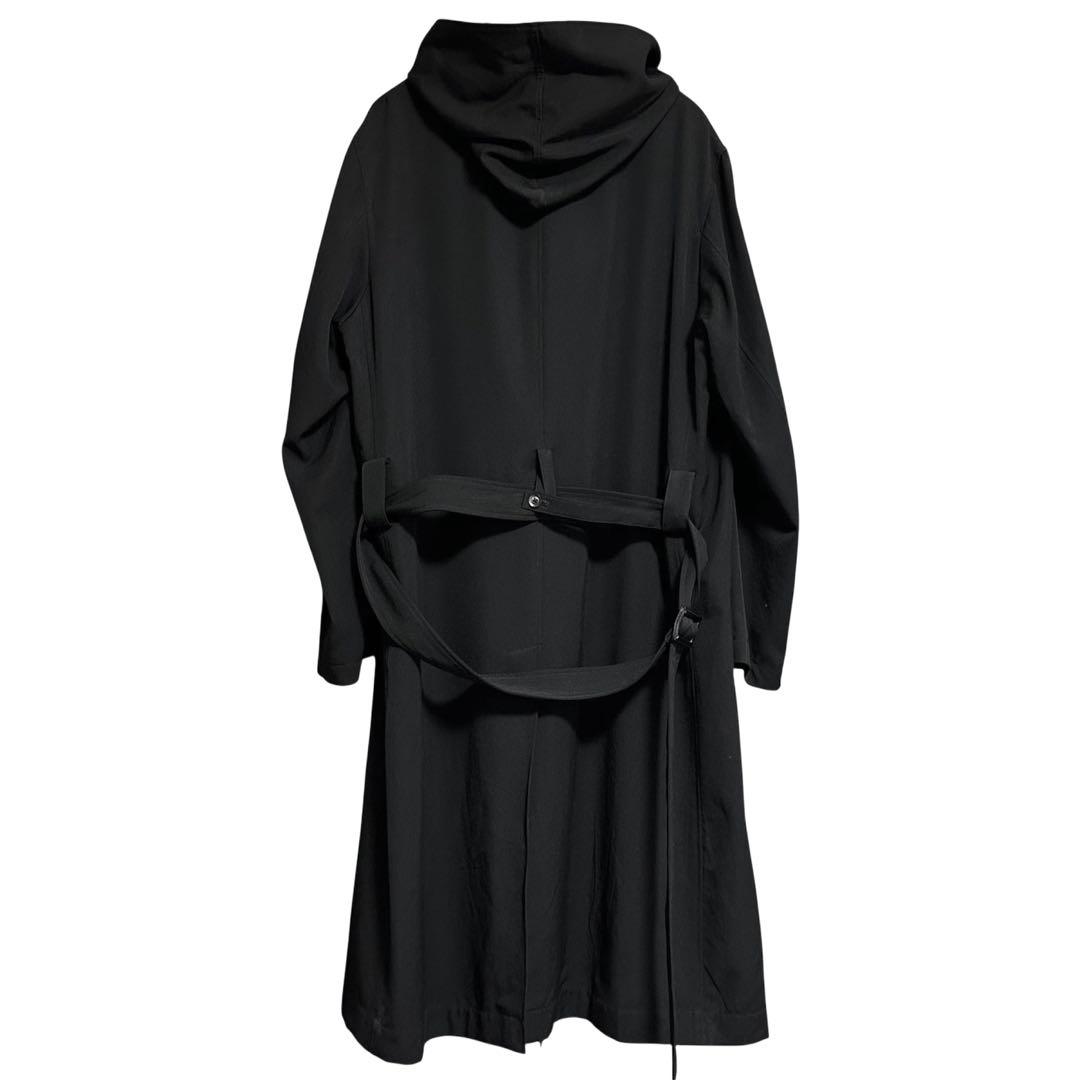 レギュレーション ヨウジヤマモト メン 19AW フーデッド ベルト付き コート