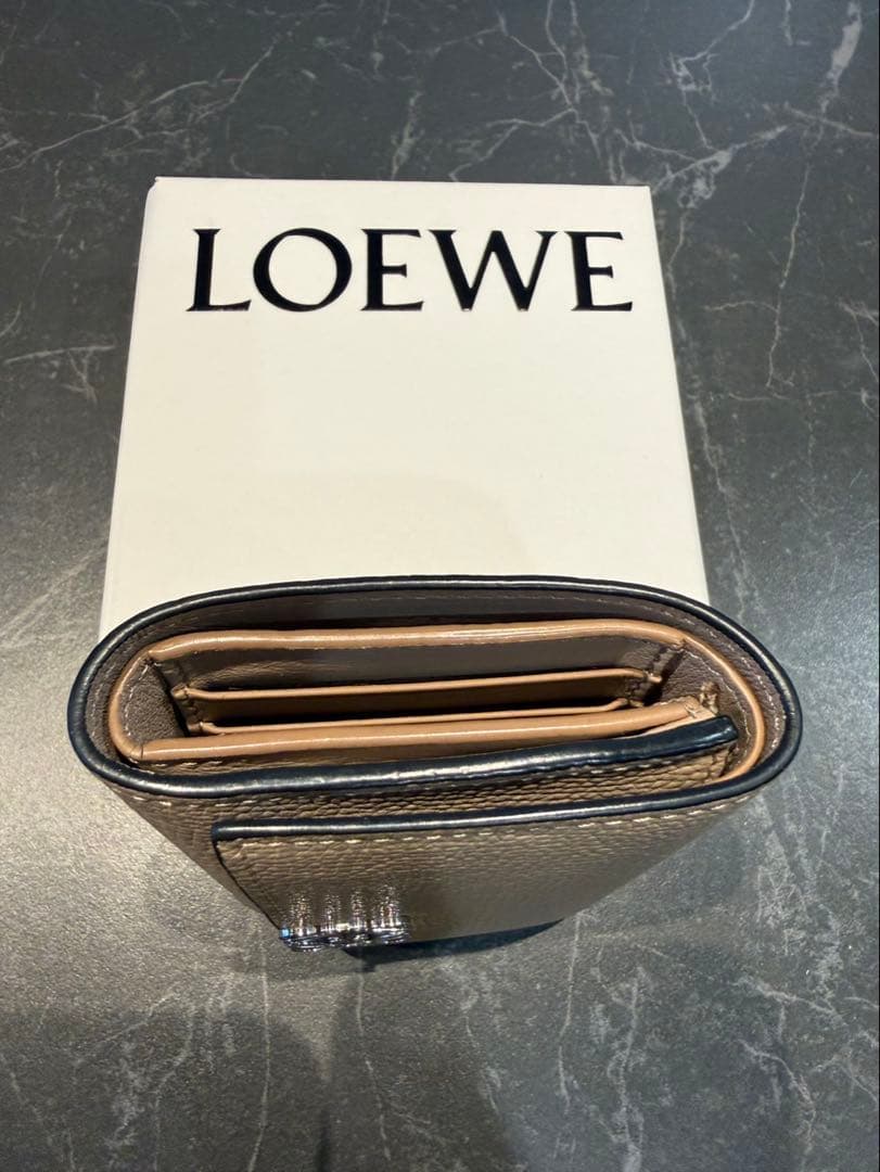 こゆ◎美品◎ロエベ LOEWE◎アナグラムバーティカルウォレット