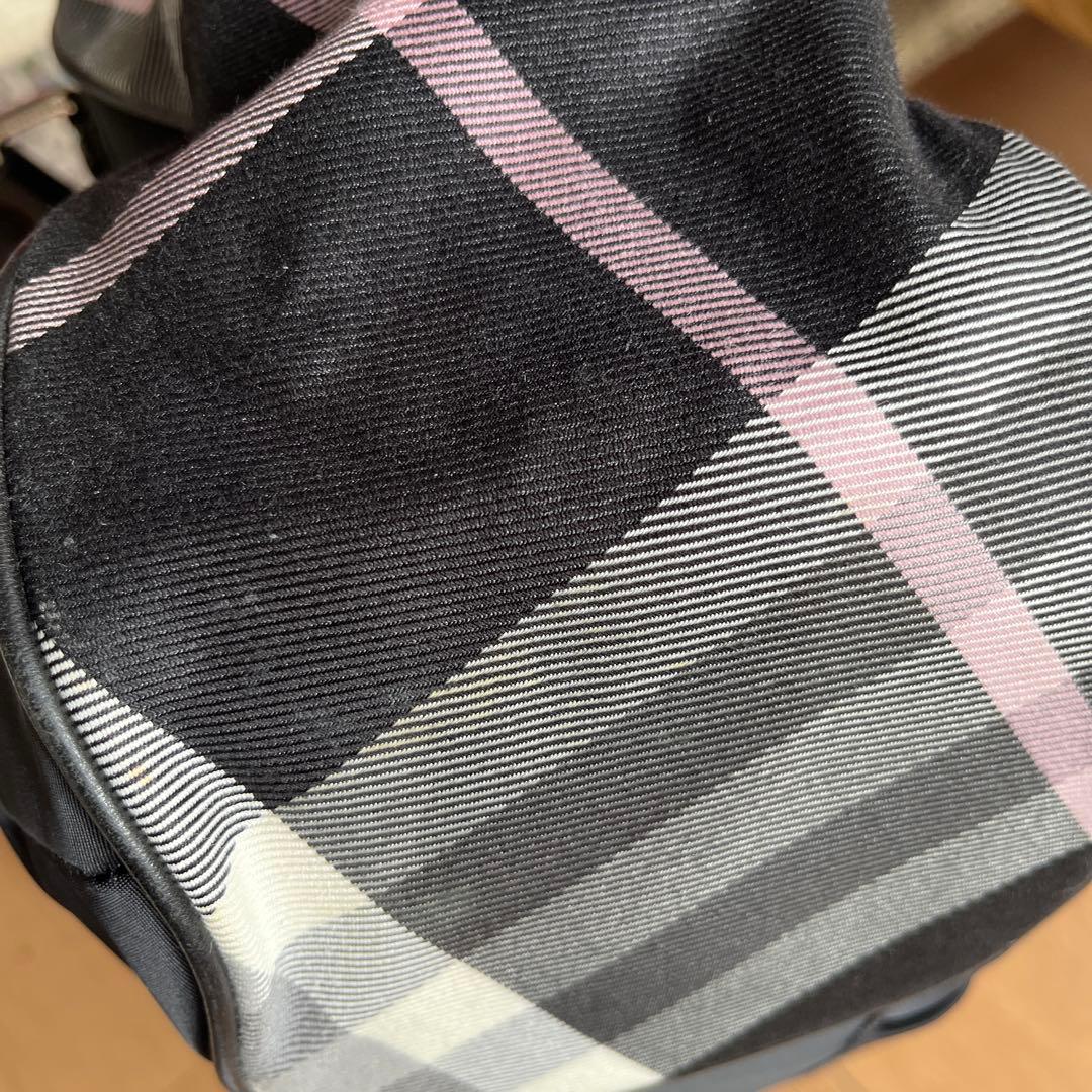 バーバリーブルーレーベル　ボストンバッグ　ブラック
