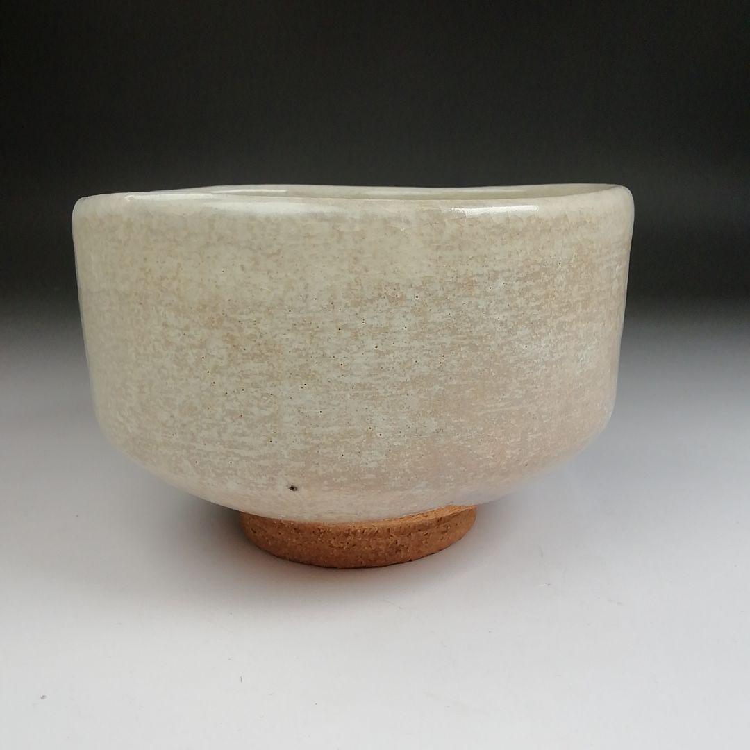 Ｓ９６１　茶碗　『粉引　山桜図』『竹桂 造』　共箱　抹茶碗　茶道具