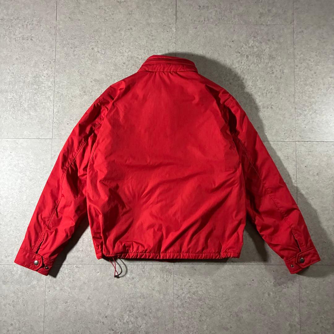 00s POLOラルフローレン中綿ウォームアップジャケットドローコード短丈赤