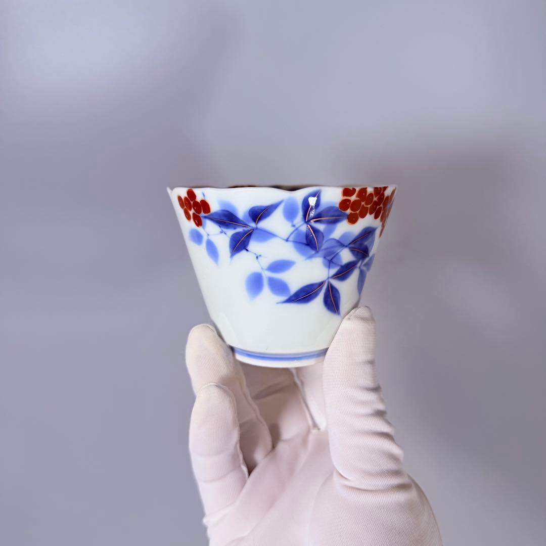 オールド深川製磁　染錦南天文様鉢　まとめて18個！！　料理屋　器を楽しむ