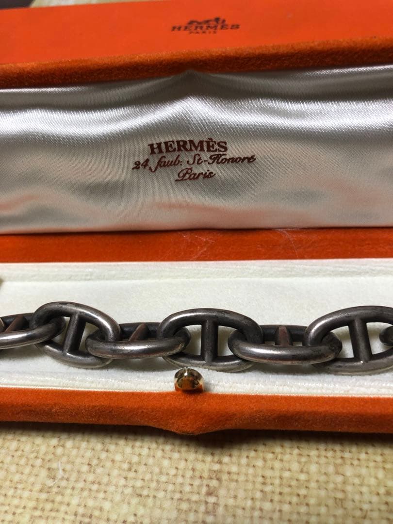 ヴィンテージ HERMES シェーヌダンクル TGM 12コマ マルジェラ期