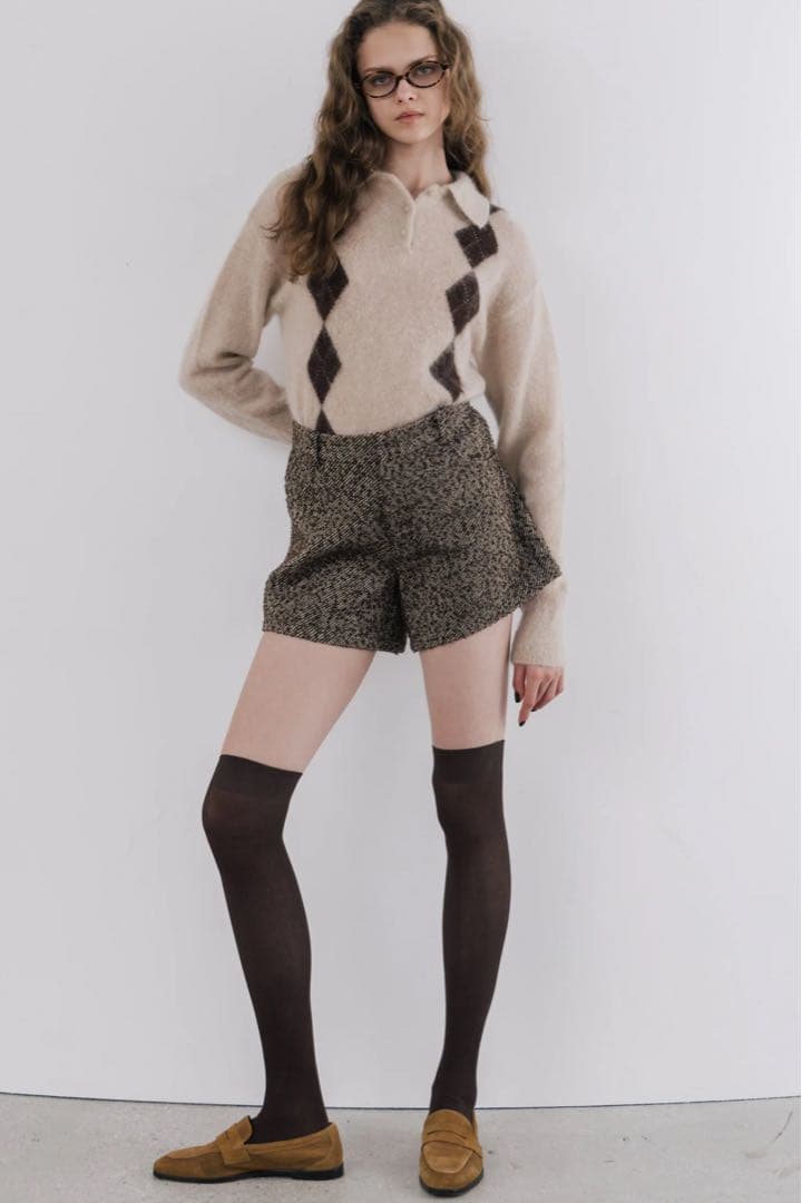 【THE TOE新品】Marien Argyle Knit(beige/S)