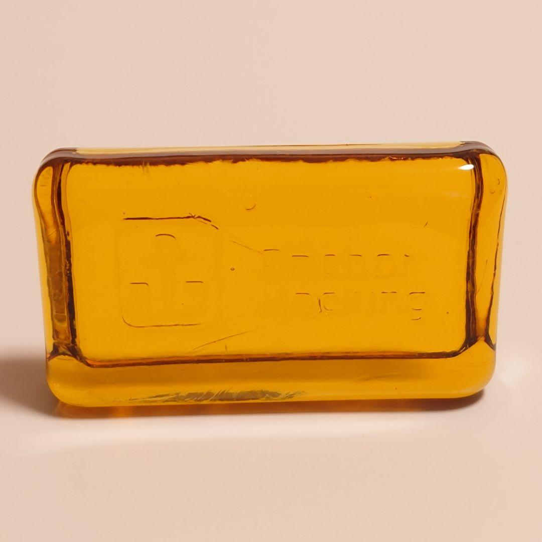【ペーパーウェイト（ハニーゴールド）】アンカーホッキング社製　ファイヤーキング