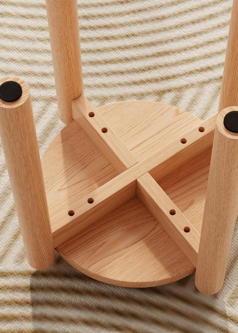 jmtw　Mangowood スタッキングチェア 木製 スツール セット