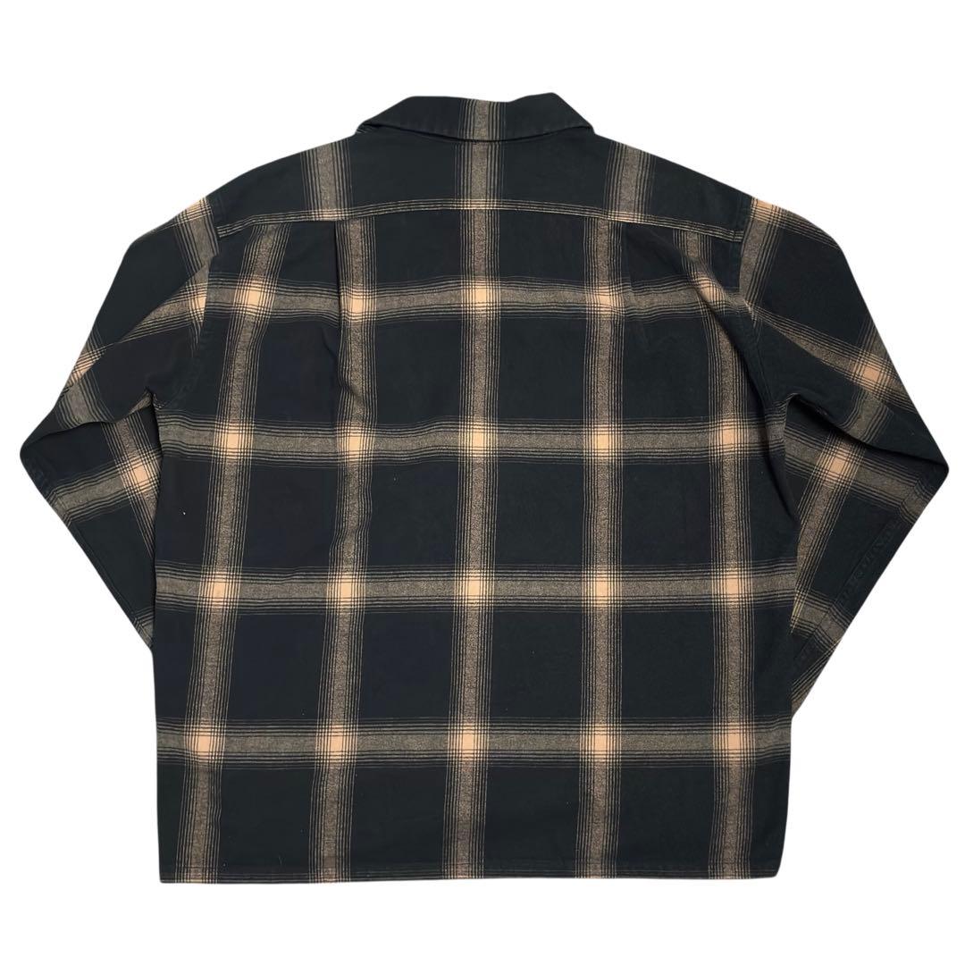 Pendleton ブラック オンブレ ボードシャツ L