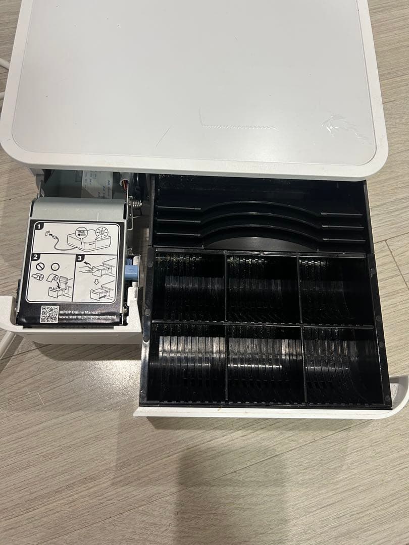 エアレジ プリンター内蔵 白 スター精密mPOP